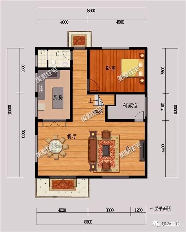 兩款小面寬的別墅戶(hù)型圖，占地不足100平，照樣美美噠