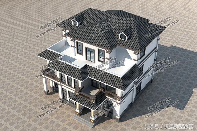 3棟新中式別墅設計圖，現(xiàn)在歐式泛濫容易過時，最終想想還是中式經(jīng)典且比較耐看，不選擇一棟都不甘心