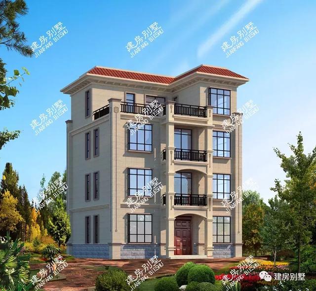 兩款平屋頂設計的別墅戶型圖，農村自建房用平頂美觀有省錢，第一棟真是太漂亮了