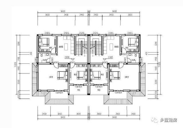 三層農(nóng)村自建建筑結(jié)構(gòu)水電全套圖紙效果圖