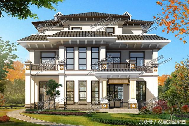 三款新中式別墅設(shè)計(jì)圖，不論新中式還是徽派形式，多看一眼都心動(dòng)，不選擇一棟都不甘心！