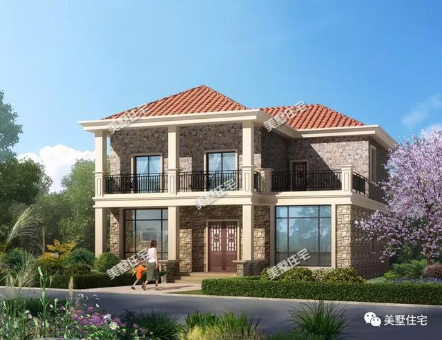 兩層歐式別墅設(shè)計(jì)圖，端莊大方，這么美讓左鄰右舍都羨慕不已