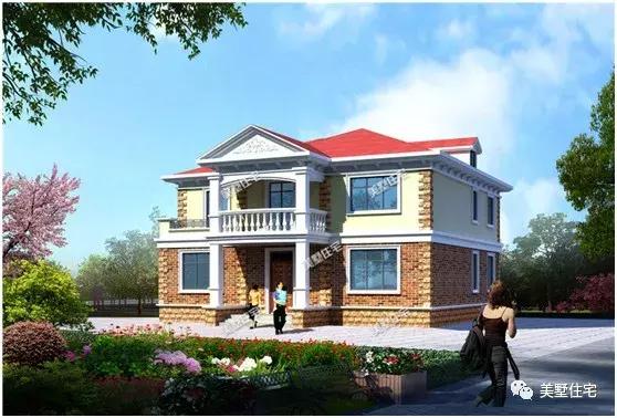 兩層歐式別墅設(shè)計(jì)圖，端莊大方，這么美讓左鄰右舍都羨慕不已