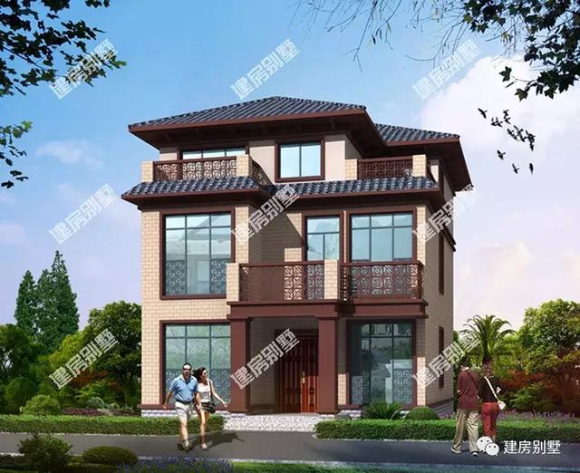 第一棟小面寬的別墅戶型，是現(xiàn)代和傳統(tǒng)建筑的結(jié)合體，很有韻味，第二棟有異域風(fēng)情