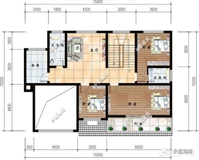 不同的兩種風格農村別墅設計圖，布局合理，經濟又實用