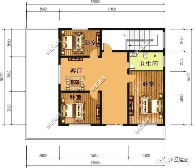 不同的兩種風格農村別墅設計圖，布局合理，經濟又實用