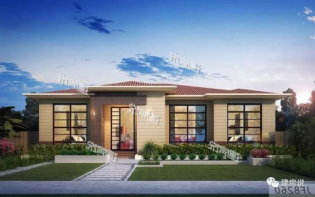 超贊的一層農(nóng)村別墅設(shè)計(jì)圖，設(shè)備齊全，想要的應(yīng)有盡有