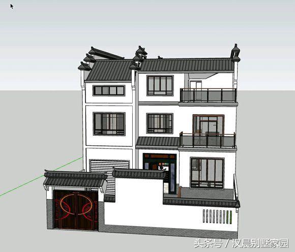 最近大熱的新中式別墅設(shè)計圖，新式徽派建筑風(fēng)還帶院子，這樣的款式還滿意么？