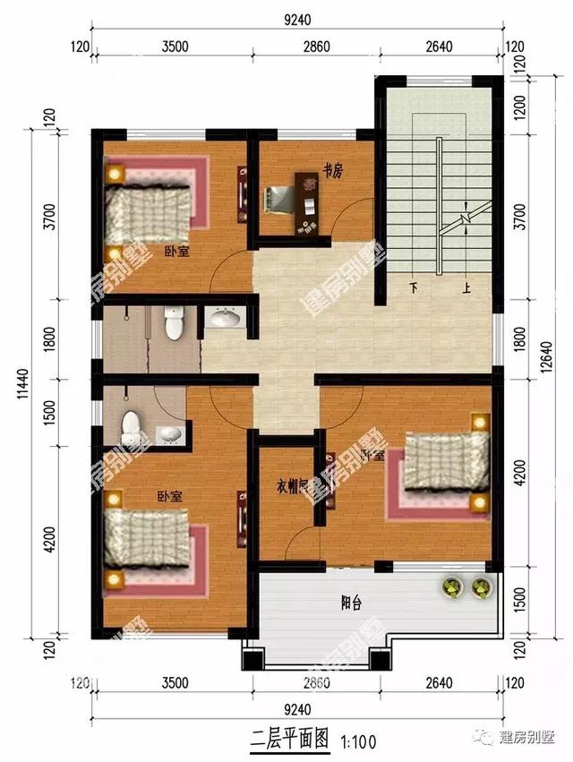 三款小面寬的農(nóng)村別墅戶型圖，第一棟韻味十足，第二棟有異域風(fēng)情，第三棟清新時(shí)尚