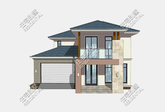 二層現(xiàn)代簡(jiǎn)約派小別墅， 框架結(jié)構(gòu)開間12X15精雕細(xì)刻，打造完美居住體驗(yàn)