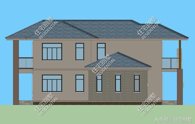 二層現(xiàn)代簡(jiǎn)約派小別墅， 框架結(jié)構(gòu)開間12X15精雕細(xì)刻，打造完美居住體驗(yàn)