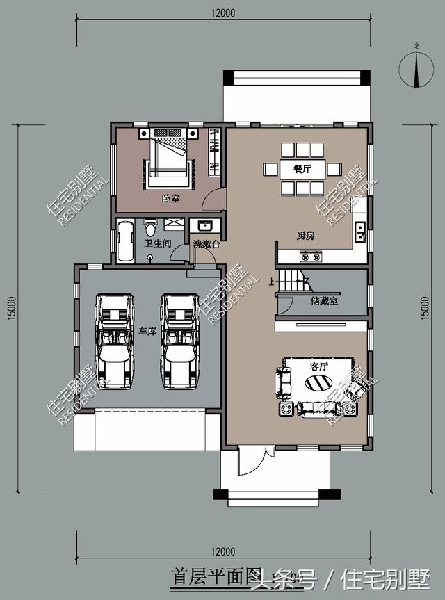 二層現(xiàn)代簡(jiǎn)約派小別墅， 框架結(jié)構(gòu)開間12X15精雕細(xì)刻，打造完美居住體驗(yàn)