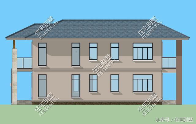 二層現(xiàn)代簡(jiǎn)約派小別墅， 框架結(jié)構(gòu)開間12X15精雕細(xì)刻，打造完美居住體驗(yàn)