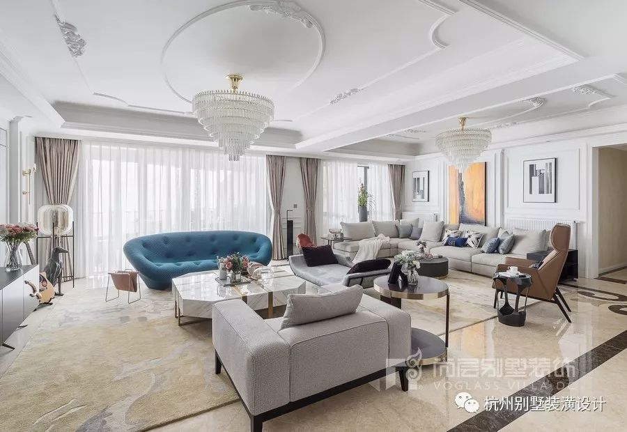 尚層作品丨380㎡當代藝術風格別墅實景