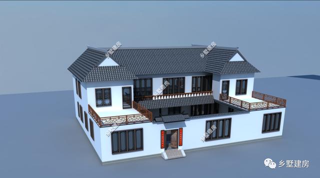 今天推薦兩款超大挑高客廳的二層別墅設(shè)計(jì)圖，裝修后更漂亮