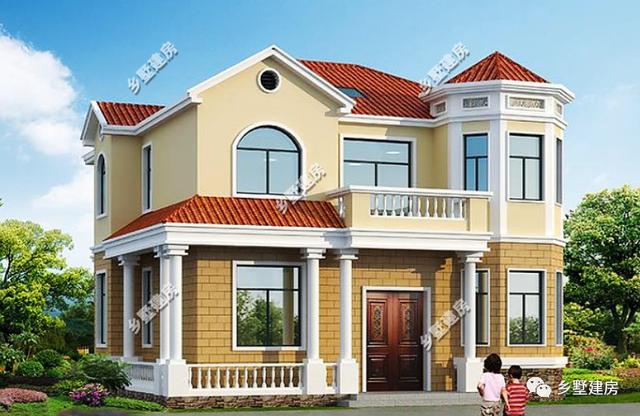 今天推薦兩款超大挑高客廳的二層別墅設(shè)計(jì)圖，裝修后更漂亮