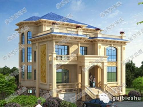 喜歡這樣的復(fù)式三層帶地下層農(nóng)村別墅戶型設(shè)計(jì)圖么？