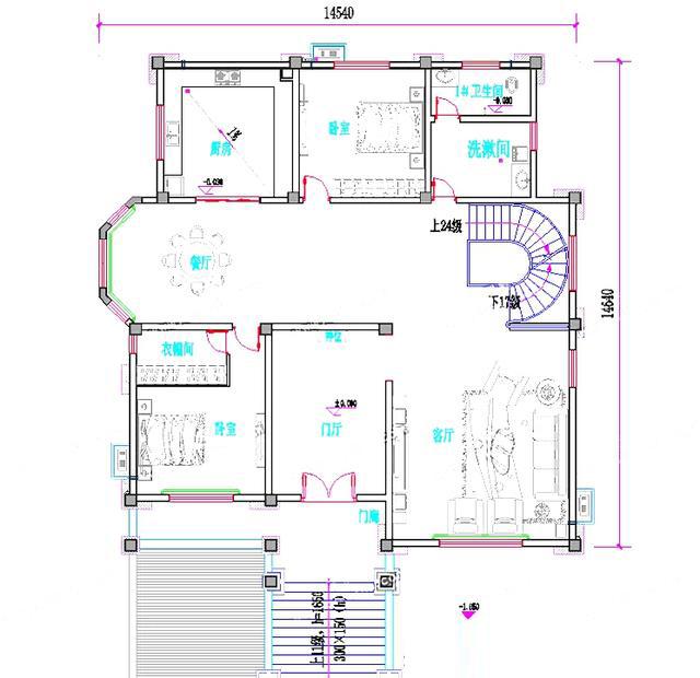 喜歡這樣的復(fù)式三層帶地下層農(nóng)村別墅戶型設(shè)計(jì)圖么？
