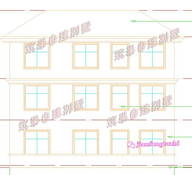 130平米13x10米三層別墅設(shè)計(jì)圖，復(fù)式挑空，喚起你對(duì)兒時(shí)紅磚瓦房的記憶