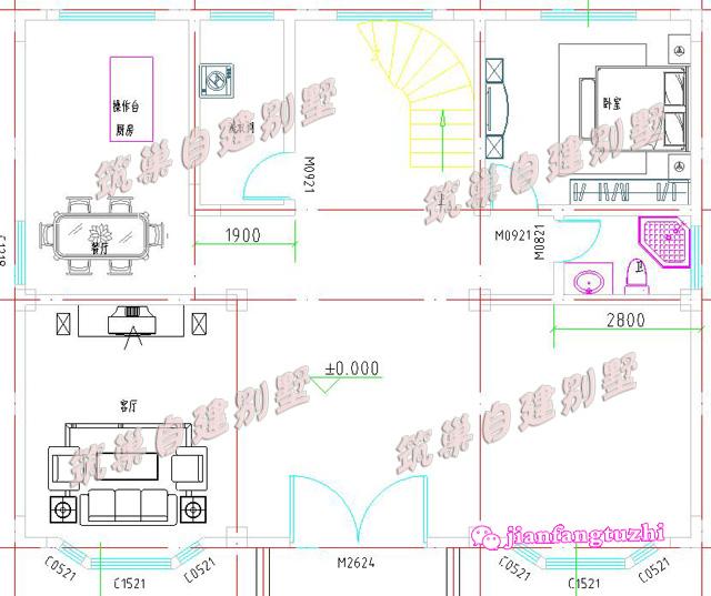 130平米13x10米三層別墅設(shè)計(jì)圖，復(fù)式挑空，喚起你對(duì)兒時(shí)紅磚瓦房的記憶