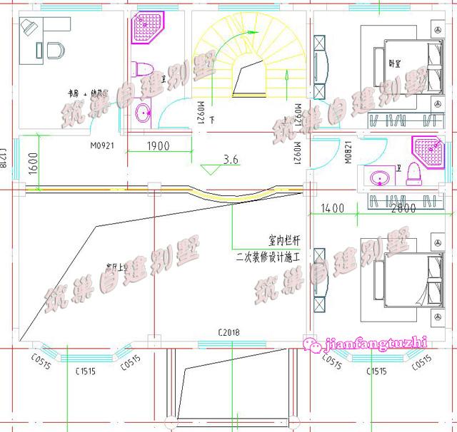 130平米13x10米三層別墅設(shè)計(jì)圖，復(fù)式挑空，喚起你對(duì)兒時(shí)紅磚瓦房的記憶