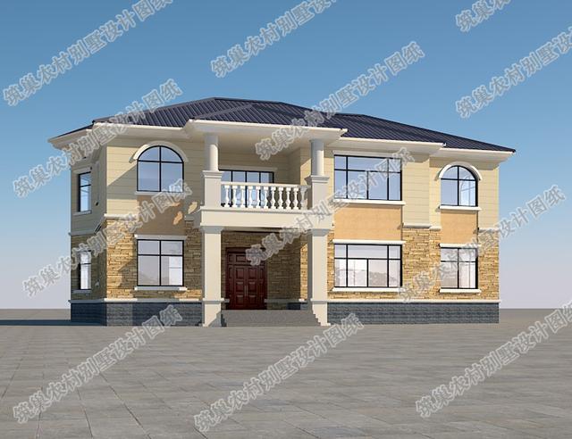 二層農(nóng)村別墅圖紙設(shè)計圖，造價25萬左右，這套設(shè)計處處是亮點(diǎn)