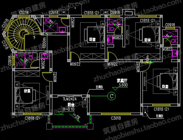 二層農(nóng)村別墅圖紙設(shè)計圖，造價25萬左右，這套設(shè)計處處是亮點(diǎn)