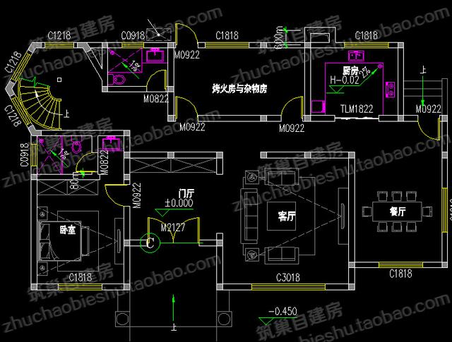 二層農(nóng)村別墅圖紙設(shè)計圖，造價25萬左右，這套設(shè)計處處是亮點(diǎn)
