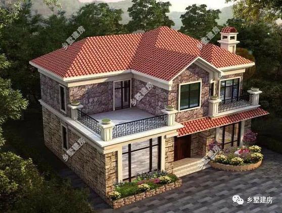 今天推薦一款田園風(fēng)格別墅設(shè)計圖，清新自然，看過的人都想回村建一棟