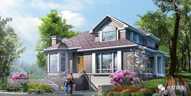 今天推薦一款田園風(fēng)格別墅設(shè)計圖，清新自然，看過的人都想回村建一棟