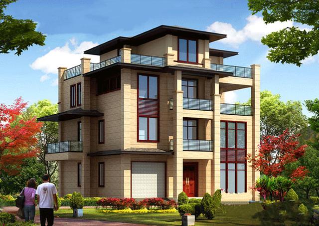 新中式四層復(fù)式別墅設(shè)計圖，造價55萬，能最大需要的滿足生活需要