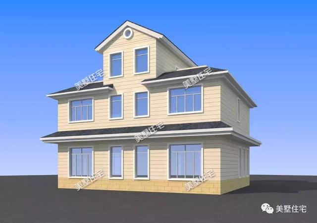 三層歐式別墅設(shè)計(jì)圖，造型簡約卻氣質(zhì)獨(dú)特，室外帶涼亭，創(chuàng)造出讓您享受鄉(xiāng)間美好時(shí)光的理想居所