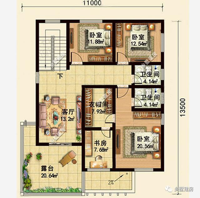 2棟經(jīng)典的二層別墅設(shè)計(jì)圖，外型和布局都不老土！