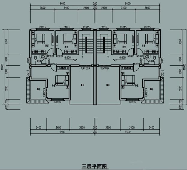 三層兄弟雙拼農(nóng)村自建房，左右對(duì)稱，戶型合理，四平八穩(wěn)，穩(wěn)重大氣，農(nóng)村建房必選
