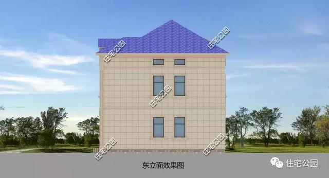 二層半簡(jiǎn)歐式別墅設(shè)計(jì)圖，秀麗簡(jiǎn)約，大氣不俗，帶閣樓+外置廚房。