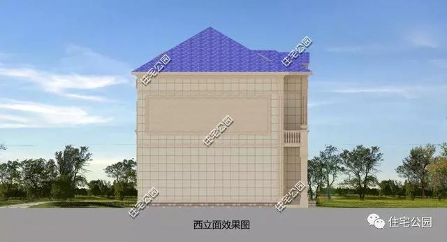 二層半簡(jiǎn)歐式別墅設(shè)計(jì)圖，秀麗簡(jiǎn)約，大氣不俗，帶閣樓+外置廚房。