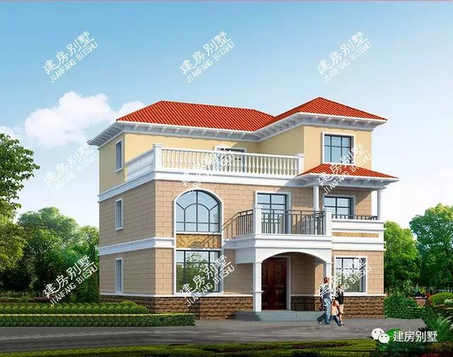 三棟同面寬的農(nóng)村自建房設(shè)計(jì)圖，有華麗的，有簡(jiǎn)單好施工的，你喜歡哪一款？