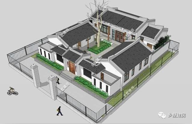 15款中國傳統(tǒng)建筑四合院別墅設(shè)計圖，款款精致，經(jīng)典大氣