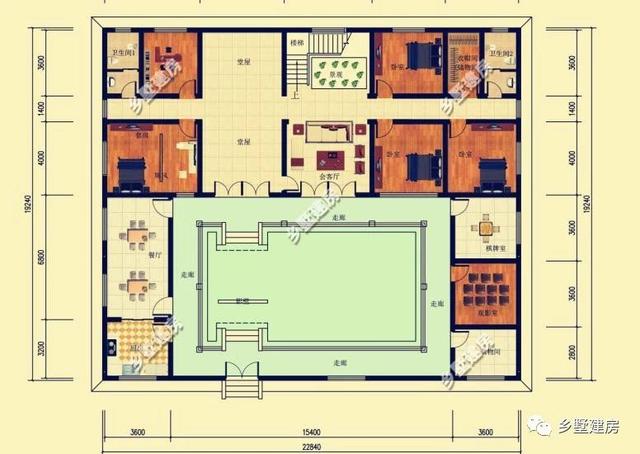 15款中國傳統(tǒng)建筑四合院別墅設(shè)計圖，款款精致，經(jīng)典大氣