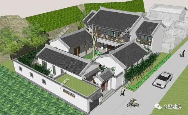 15款中國傳統(tǒng)建筑四合院別墅設(shè)計圖，款款精致，經(jīng)典大氣