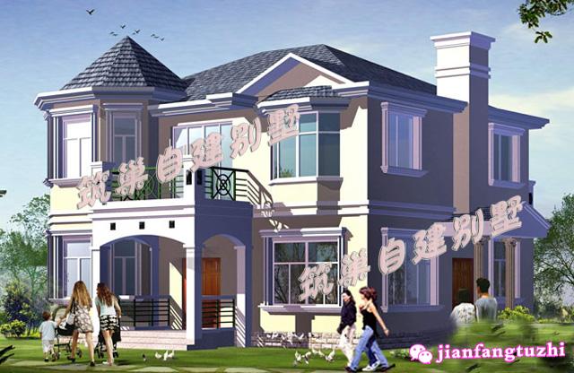 2款農(nóng)村別墅設(shè)計圖紙，房子洋氣，一款帶羅馬柱，一款不帶，你喜歡哪款