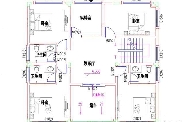 12×11米10臥帶車庫中式風(fēng)格三層別墅設(shè)計(jì)圖，主體造價(jià)大概32萬，關(guān)鍵實(shí)用性強(qiáng)