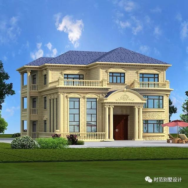 適合農(nóng)村自建的18x16米帶電梯和多陽臺(tái)露臺(tái)的復(fù)式別墅設(shè)計(jì)圖，7室4廳，大大的滿足了生活需要