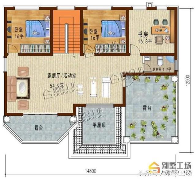 農(nóng)村自建三層歐式別墅施工設(shè)計(jì)圖，線條感強(qiáng)，外型經(jīng)久耐看