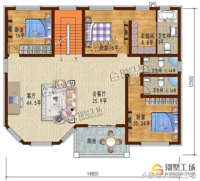 農(nóng)村自建三層歐式別墅施工設(shè)計(jì)圖，線條感強(qiáng)，外型經(jīng)久耐看