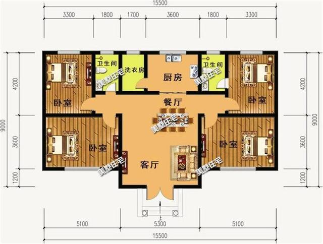 三款農(nóng)村一層別墅設(shè)計圖，適合當(dāng)養(yǎng)老房