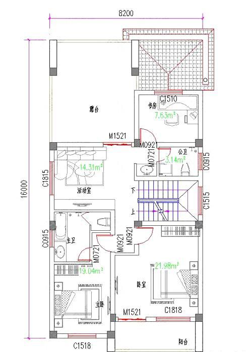 經(jīng)典三層地中海風(fēng)別墅設(shè)計(jì)圖，美感十足，占地120平，造價(jià)30萬。