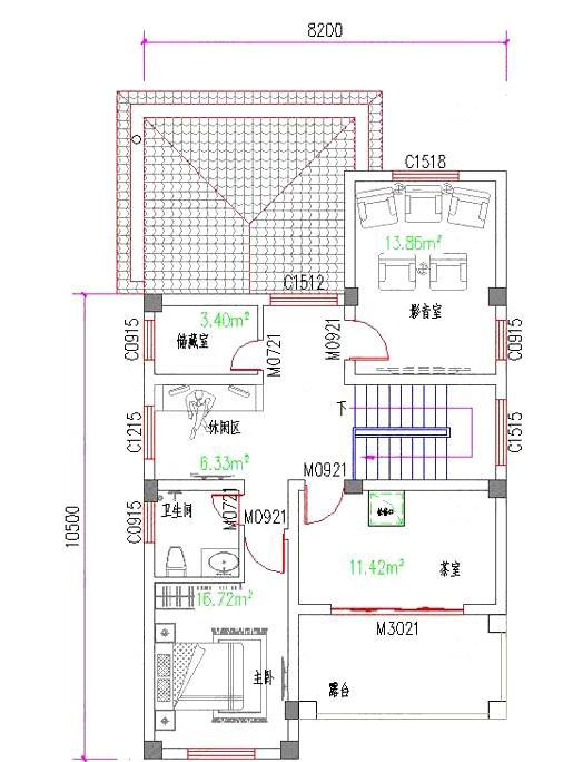 經(jīng)典三層地中海風(fēng)別墅設(shè)計(jì)圖，美感十足，占地120平，造價(jià)30萬。