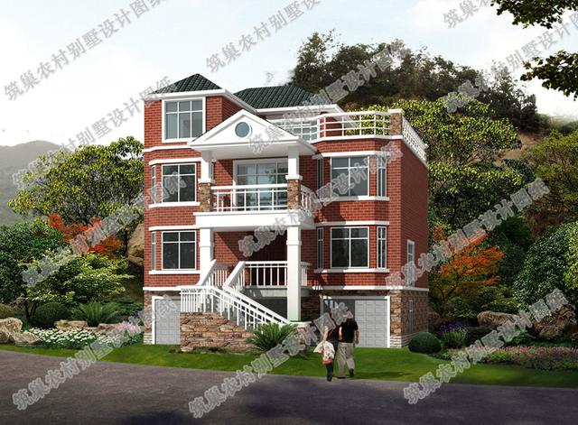 四層農(nóng)村自建房，帶架空層車庫+天面花園，簡(jiǎn)單大氣，造價(jià)40萬。