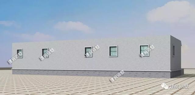 一層平屋頂農(nóng)村自建房，造型簡單施工容易，布局方便實用，主體造價只要18萬。